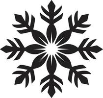 Snowflakes Grace Unveiled Iconic Emblem Design Icy Intricacies Revealed Logo Design vector