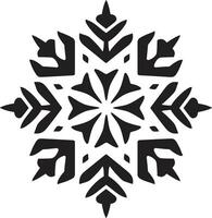 Crystal Essence Unveiled Iconic Emblem Design Snowflake Serenity Revealed Logo Design vector