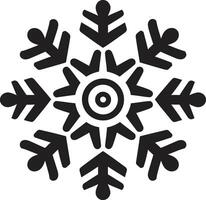 invernal brillar desvelado logo diseño copos de nieve aura desplegado icónico emblema diseño vector