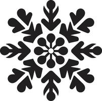 Frosty Elegance Unveiled Logo Design Winters Charm Illuminated Iconic Emblem Design vector
