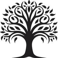arboleda guardián árbol icono marca follaje elegancia árbol ilustración vector