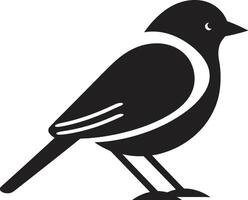 Whistling Whimsy Sparrow Mark Aerial Harmony Sparrow Insignia vector