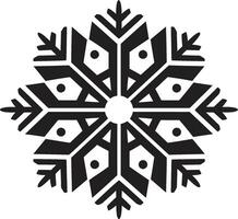 Snowflake Serenity Revealed Logo Design Arctic Delight Unveiled Iconic Emblem Design vector