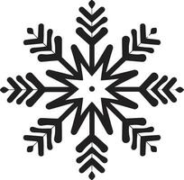 Crystalline Elegance Illuminated Logo Design Snowflakes Radiance Unveiled Iconic Emblem Icon vector