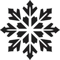 Glacial Beauty Illuminated Logo Design Snowflakes Grace Unveiled Iconic Emblem Design vector