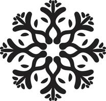 Icy Intricacies Revealed Logo Design Winter Wonderland Illuminated Iconic Emblem Design vector