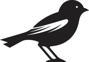 frívolo pluma gorrión simbolismo chirrido y animar gorrión logo vector