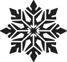 Snowflake Serenity Revealed Logo Icon Arctic Delight Unveiled Iconic Emblem Design vector