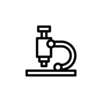 Icon Illustration Of A Microscope, Representing Scientific Research, Discovery, And Exploration vector