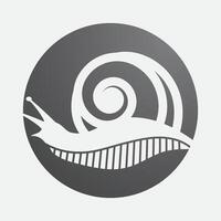 Snail logo illustration design vector