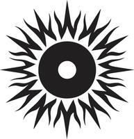 Aureate Arc Sun Logo Daybreak Brilliance Sun Emblem vector