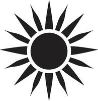 Daystar Design Sun Badge Sunburst Spark Sun Logo Icon vector