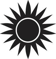 Radiant Royalty Sun Insignia Daylight Delight Sun Badge vector