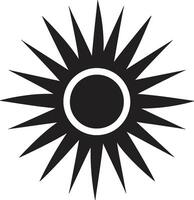 Eternal Radiance Sun Emblem Dazzling Day Sun Symbolism vector