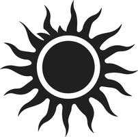 Daybreak Design Sun Badge Sunshine Spark Sun Logo Icon vector