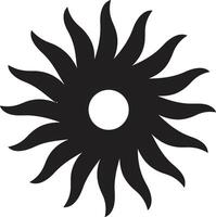 Vivid Vista Sun Icon Solar Signature Sun Emblem Design vector