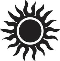 Solar Spectrum Sun Logo Icon Brilliantly Bright Sun Symbolism vector