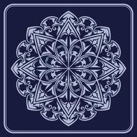 mandala ornament, round decorative design vector