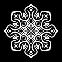 Simple round decoration. mandala vector