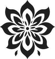 Elegant Blossom Mark Iconic Emblem Style Graceful Flower Element Stylish Symbol vector