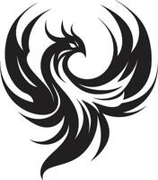 Rebirth Fire Emblem Emblematic Phoenix Resilience Black vector