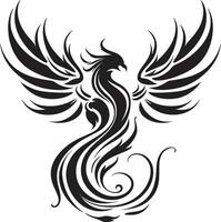 Phoenix Glow Wings Eternal Fire Emblem Black vector