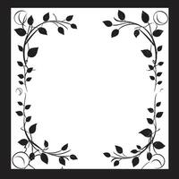 Refined Simplicity Black Frame in for s Vintage Reverie Artistic Decorative Frame vector