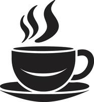 jarra maestría negro de café taza saboreando momentos negro de café taza vector