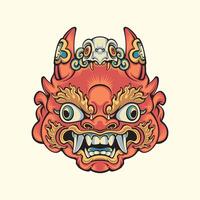 Japanese Traditional Mask vector