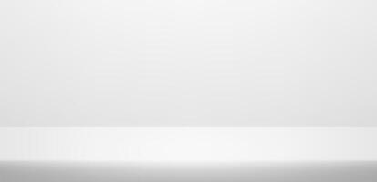 White and Grey background. Realistic studio wall. Minimal 3d shelf. Space for selling products on the website. Space for text. stand for products. vector