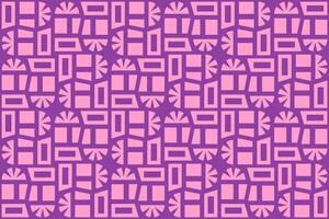 Abstract seamless pink and purple geometric pattern vector