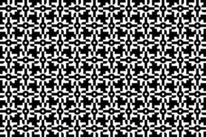 black and white seamless textile pattern. Endless repeating pattern in black and white colors. Abstract geometric decorative ornamental design for fabric swatch, textile, graphic design, wrapping. vector