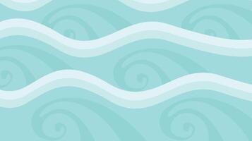 blue ocean curly wave vector