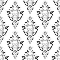 pattern with scull vector