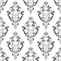 pattern with scull vector