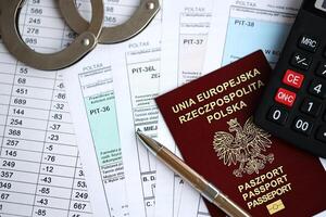 Concept of problems and troubles during tax reporting and taxpaying in poland photo