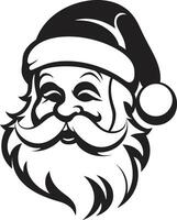 Frosty St. Nick Vibes Cool Black Chill Kris Kringle Black Cool Santa vector