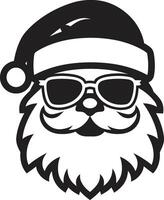 Cool Yule ic Black Santa Cool Iced Out Santa Style Cool Black vector