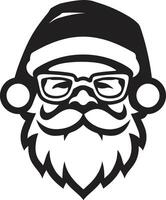 Chill Kris Kringle Cool Black Santa Arctic Spirit Santa Black Cool Santa vector
