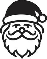 Frosty St. Nick Vibes Black Cool Chill Kris Kringle Cool Black Santa vector