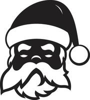 Polar Claus Appeal Black Santa Cool Cool Yule ic Black Santa Cool vector