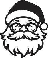 Chill Kris Kringle Cool Black Santa Arctic Spirit Santa Black Cool Santa vector