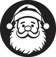 polar claus apelación frio negro Papa Noel frio Navidad ic frio Papa Noel negro vector