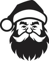 Chill Kris Kringle Cool Black Santa Frosty Santa Chic Black vector