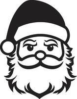 Frosty St. Nick Vibes Cool Black Chill Kris Kringle Cool Black Santa vector