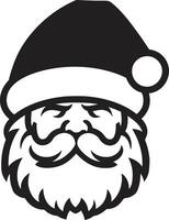 ártico espíritu Papa Noel negro frio Papa Noel resbaloso Papa Noel estilo frio negro vector