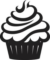 Sweet Mastery Black Cupcake Baked Delight Cupcake Black vector