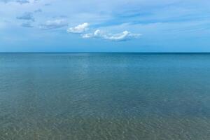 On the beach with blue sky photo