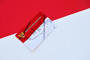Indonesia kks próspero familia tarjeta originalmente llamado kartu keluarga sejahtera foto