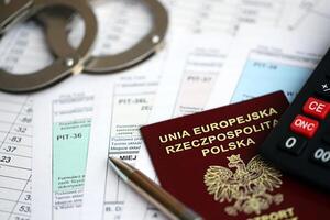 Concept of problems and troubles during tax reporting and taxpaying in poland photo